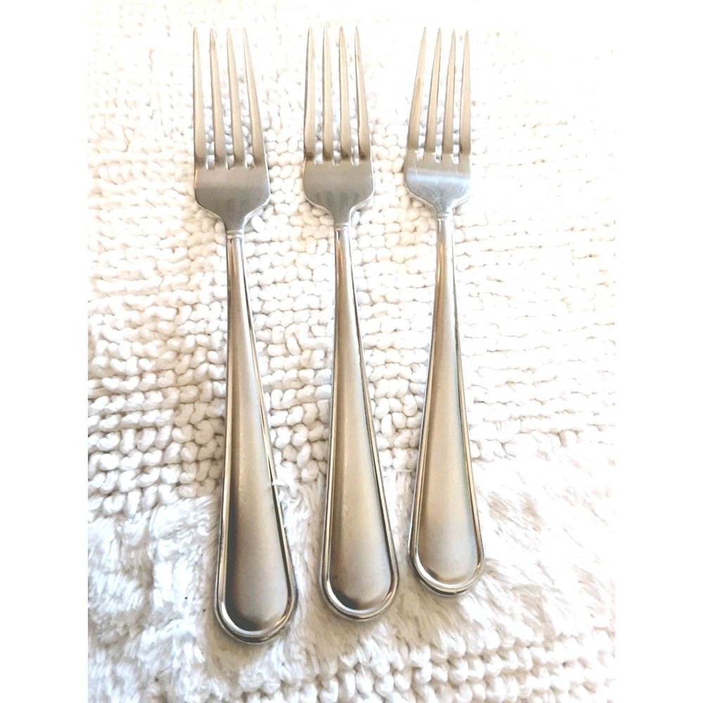 MIKASA VIRTUOSO FROST DINNER Forks Set Of 3 SATIN STAINLESS 8 Inch Vietnam